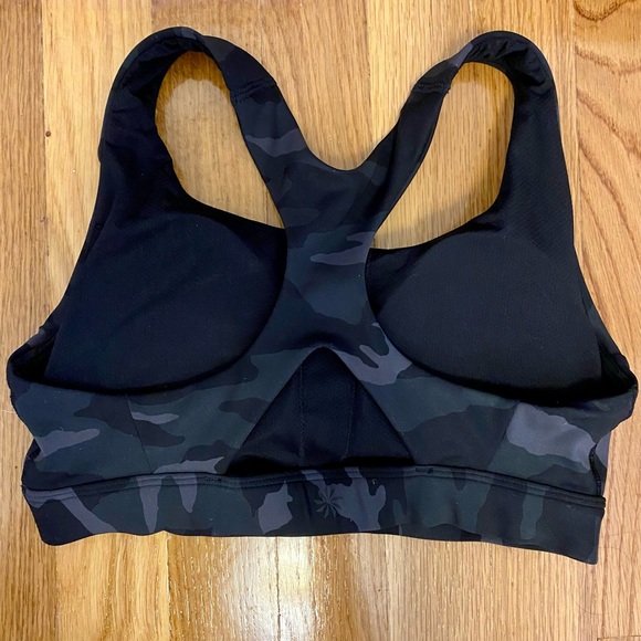 Athleta Ultimate Sports Bra Black Camo XS (D-DD+) - Picture 4 of 7